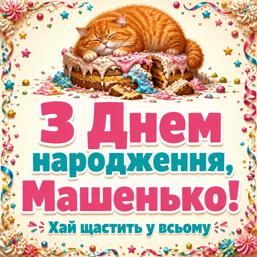 машенька з днем народження маша українською