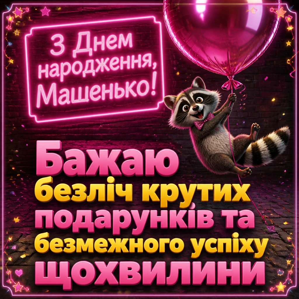 машенька з днем народження маша українською