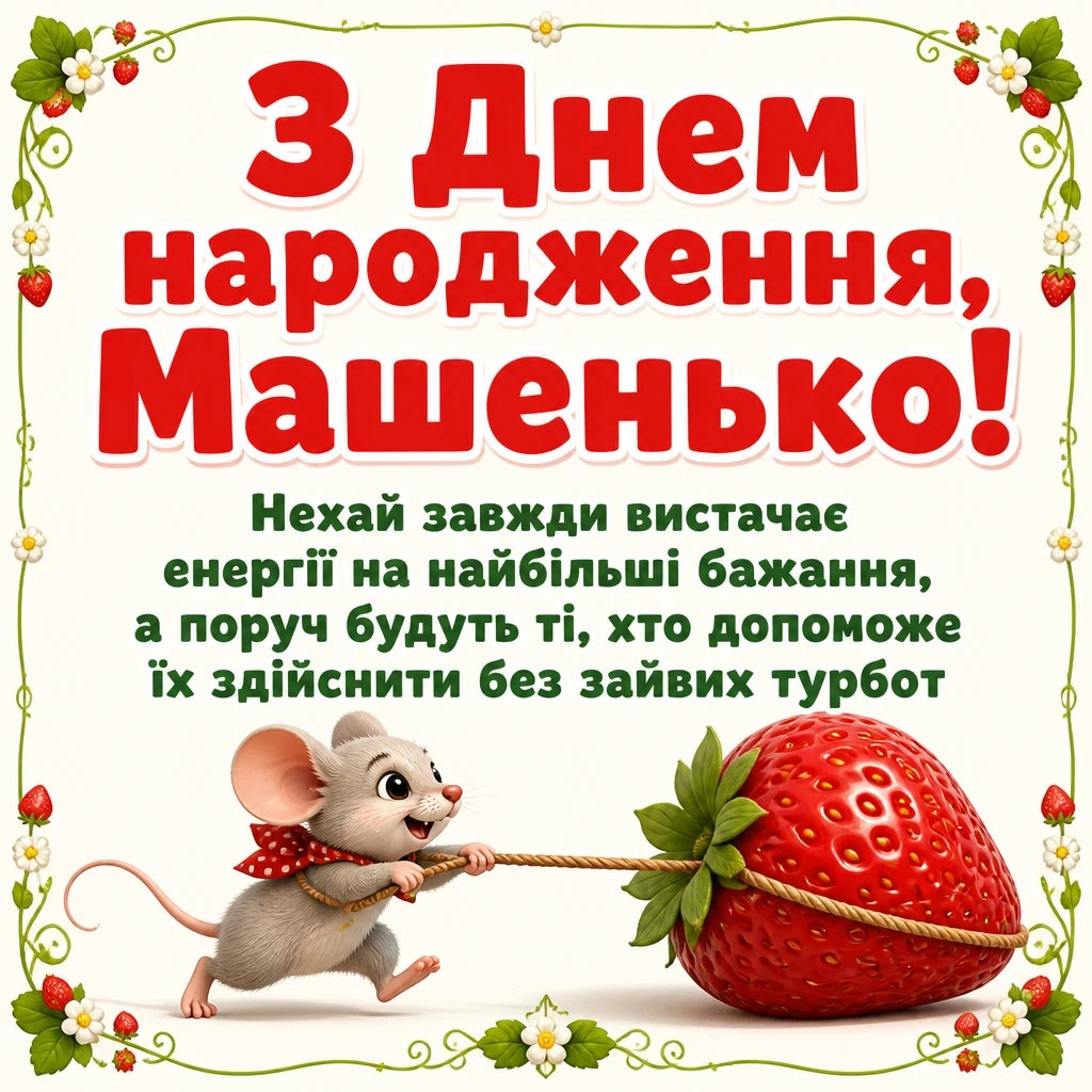 машенька з днем народження маша українською