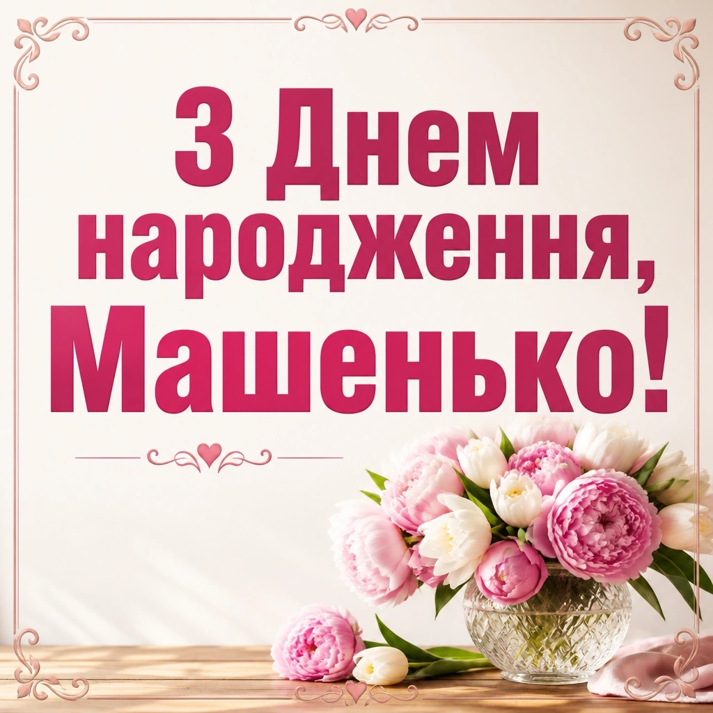 машенька з днем народження маша українською