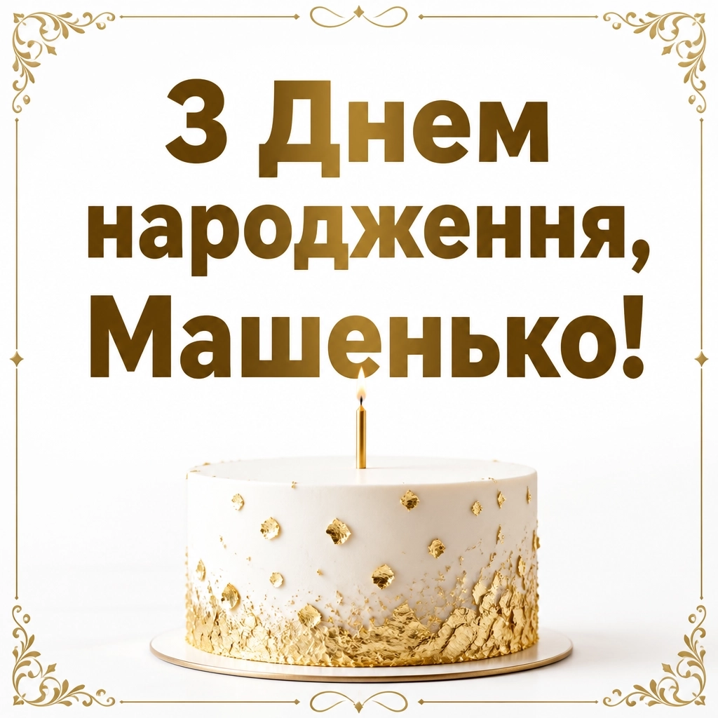 машенька з днем народження маша українською