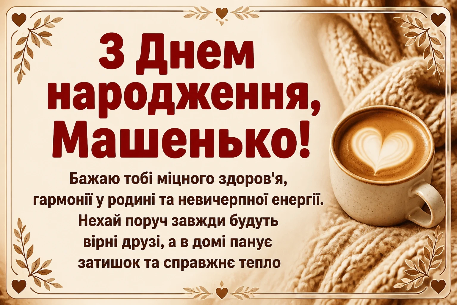 машенька з днем народження маша українською