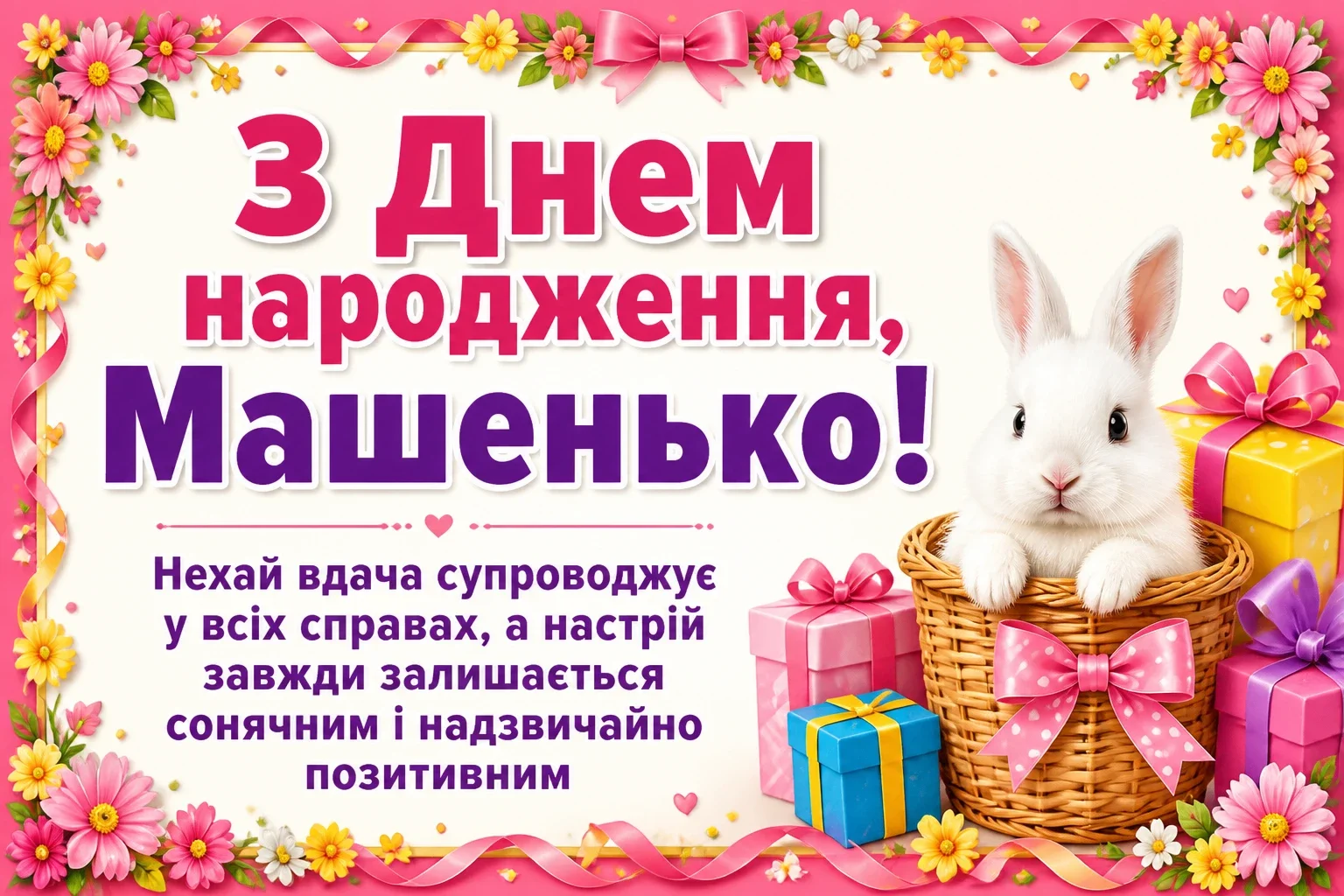 машенька з днем народження маша українською