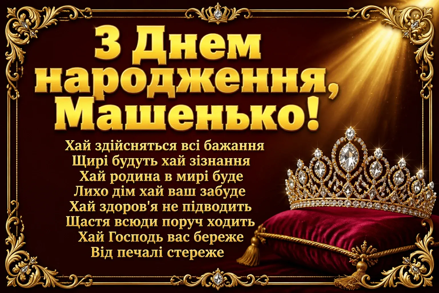 машенька з днем народження маша українською