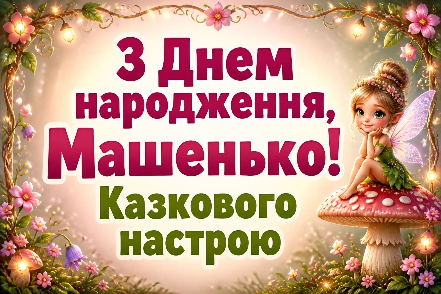 машенька з днем народження маша українською