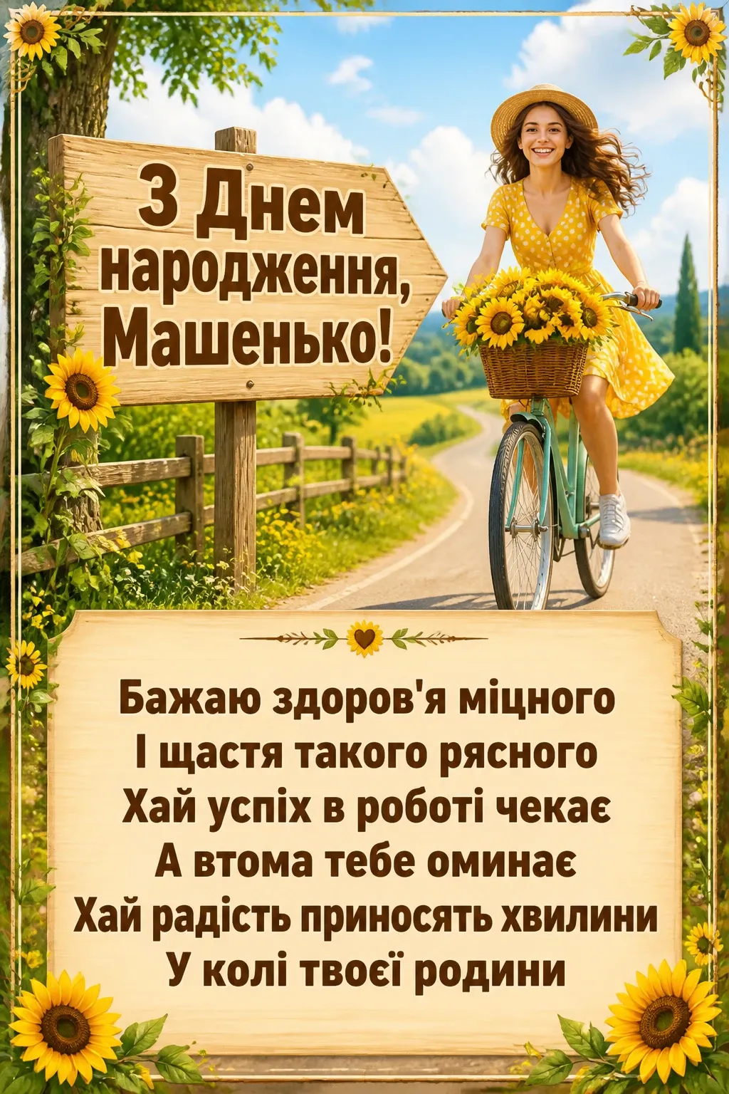 машенька з днем народження маша українською
