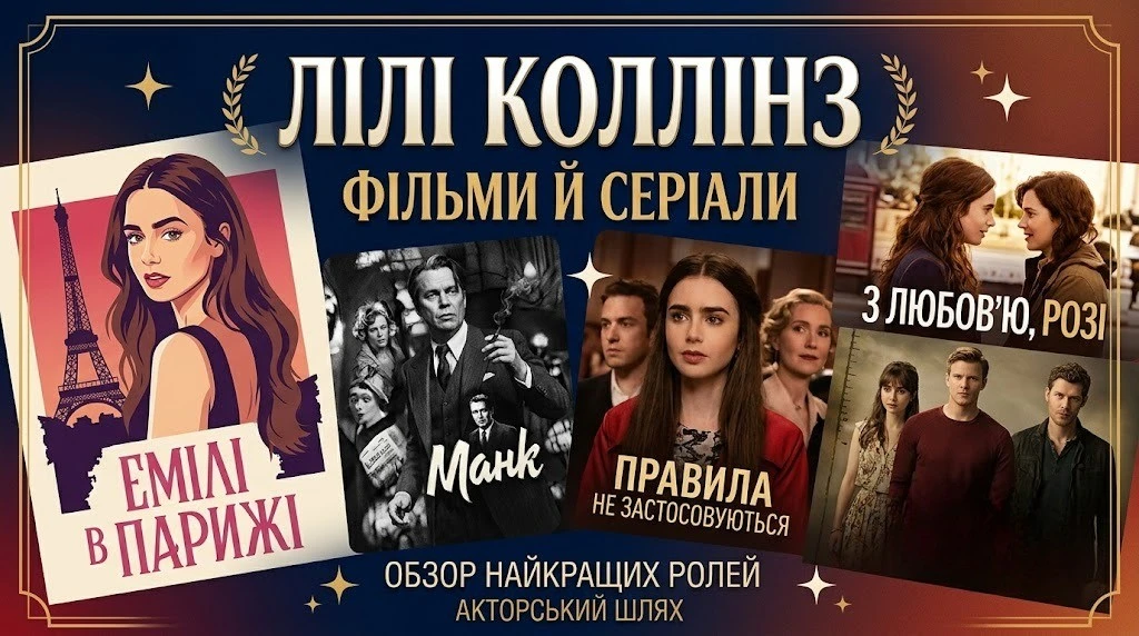 Що дивитись з Лілі Коллінз: фільми й серіали