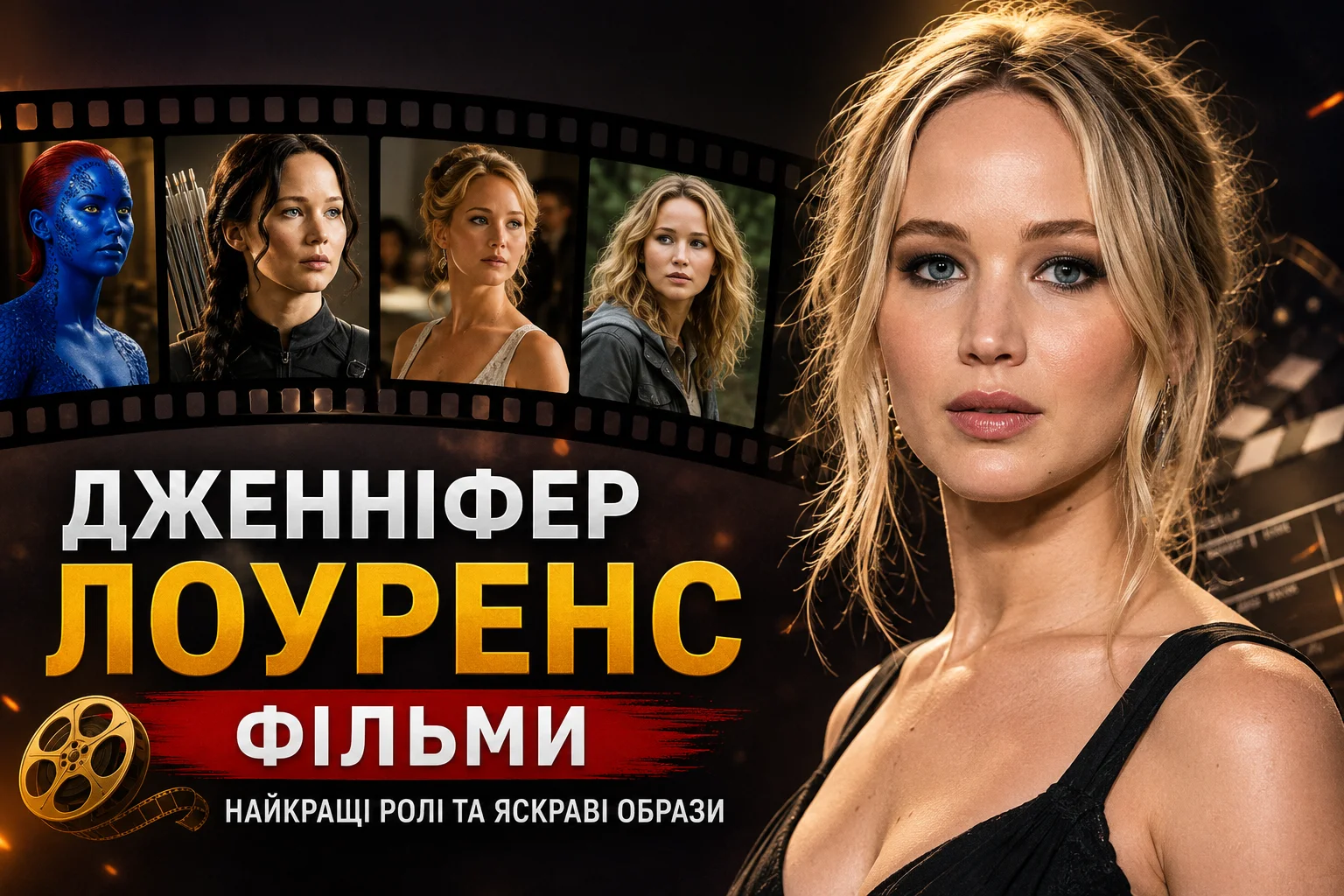 ТОП 20 фільмів Дженніфер Лоуренс з описами